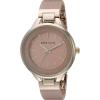Anne Klein Women’s Premium Crystal Accented Resin Bangle Watch(Light Pink/Gold)