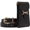 womens Pant Belt With Detachable N/S Pouch(Black)