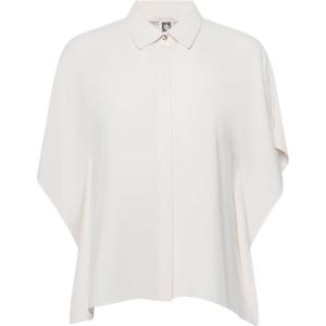 Anne Klein Women’s Bttn Frt Dolman SLV Blouse(White Dove)