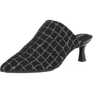 Anne Klein Women’s Idelle Mule(Black Silver)