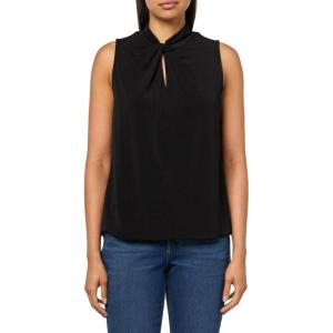 Anne Klein Women’s Moss Crepe Sl Twist Neck W Keyhole(Anne Black)
