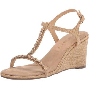 Anne Klein Women’s Sloan Wedge Sandal(Raffia)
