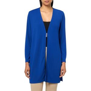 Anne Klein Women’s Txtrd KNT Cardi W Ft Closure(Santorini Blue)