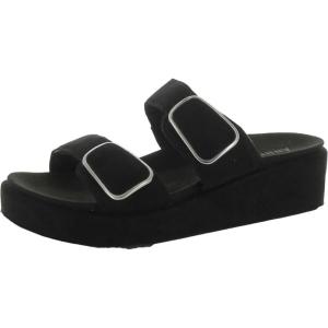 Anne Klein Women’s Vero Wedge Sandal(Black)