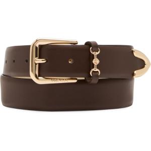 womens Classic Pant Belt With Horsebit(Espresso)