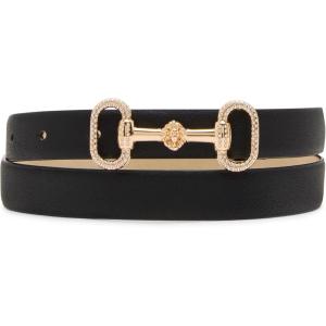 womens Horsebit Buckle Pant Belt(Black)