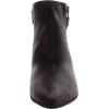 Anne Klein Women’s Low Heel Pointy Toe Bootie Fashion Boot(Dk Red Reptile Print)