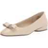 Anne Klein Women’s Charleston Comfortable Fashion Ballet Flat(Off-white)
