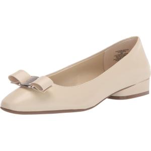 Anne Klein Women’s Charleston Comfortable Fashion Ballet Flat(Off-white)