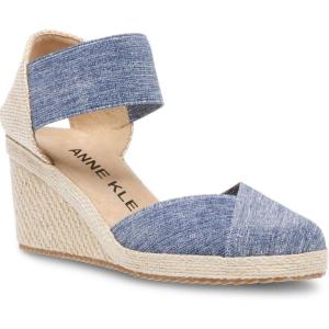 Anne Klein Women’s Zoey Wedge Sandal(Denim)