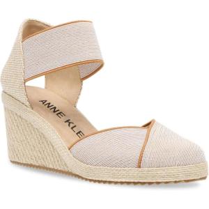 Anne Klein Women’s Zoey Wedge Sandal(Natural)