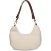 Anne Klein sherpa crescent shoulder bag