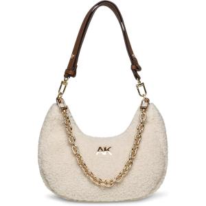 Anne Klein sherpa crescent shoulder bag