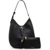 Anne Klein North South Hobo with Sculpted buckle detailing and pouch