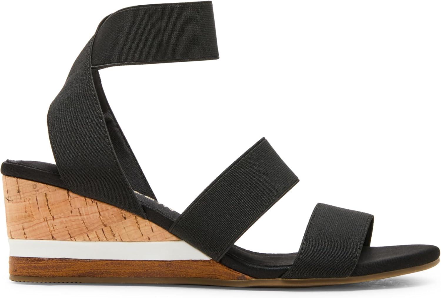 imageAnne Klein Womens Barnett Wedge SandalBlack