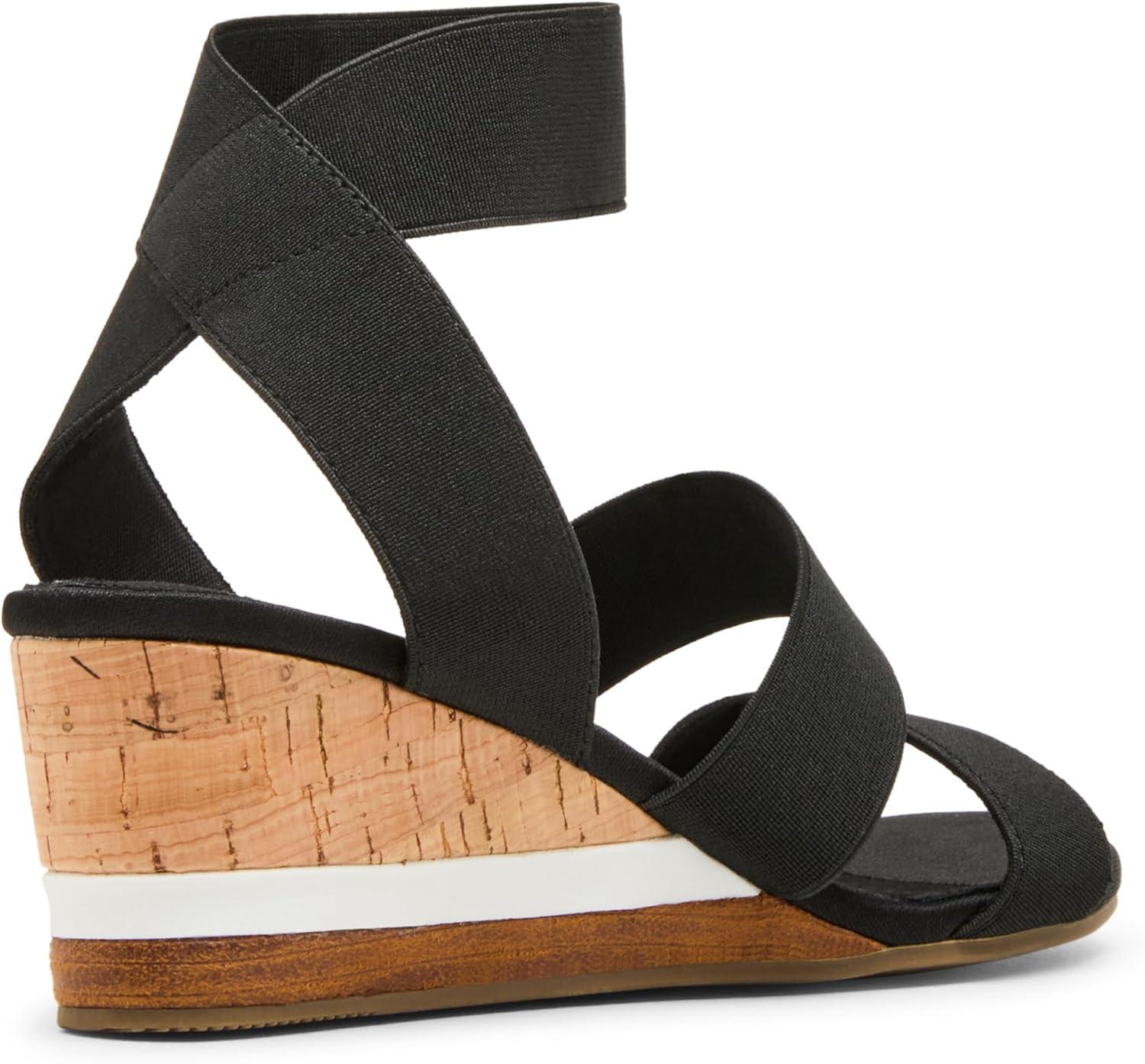 imageAnne Klein Womens Barnett Wedge SandalBlack