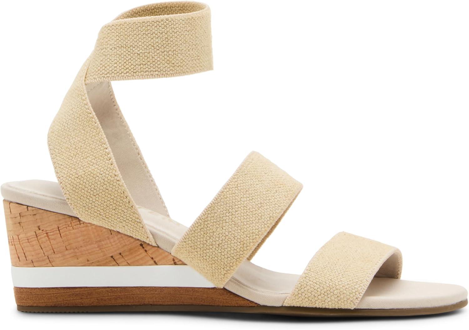 imageAnne Klein Womens Barnett Wedge SandalNatural