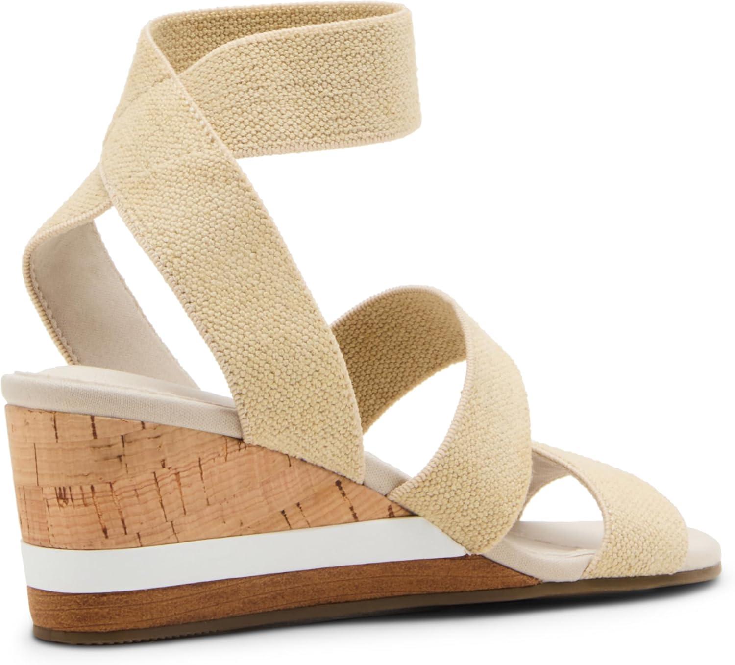 imageAnne Klein Womens Barnett Wedge SandalNatural