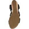 Anne Klein Women’s Barnett Wedge Sandal(Black)