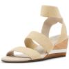 Anne Klein Women’s Barnett Wedge Sandal(Natural)