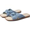 Anne Klein Women’s Deanna Flat Sandal(Denim)