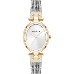Oval Mesh Bracelet Watch(Silver)