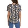 Anne Klein Womens Anne Klein Women’s Short Sleeve Polka Dot Top(Freshwater Multi)