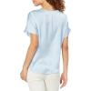 Anne Klein Womens Anne Klein Women’s Short Sleeve Polka Dot Top(Life Aquatic Combo)