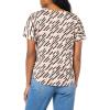 Anne Klein Womens Anne Klein Women’s Short Sleeve Polka Dot Top(Rosette Combo)