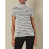 Anne Klein Women’s Solid Mock Neck Top(Anne White/Anne Black)