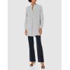 Anne Klein womens Split Neck Long Tunic Blouse(Anne White/Anne Black)