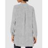 Anne Klein womens Split Neck Long Tunic Blouse(Anne White/Anne Black)