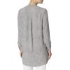 Anne Klein womens Split Neck Long Tunic Blouse(Anne White/Anne Black)