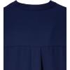 Anne Klein womens Split Neck Long Tunic Blouse(Distant Mountain)