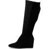 Anne Klein womens Vella-w(Black Suede)