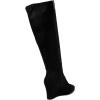 Anne Klein womens Vella-w(Black Suede)