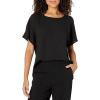 Anne Klein Womens Bateu Nkline BLS-Anne BlackShirt(Asphalt)