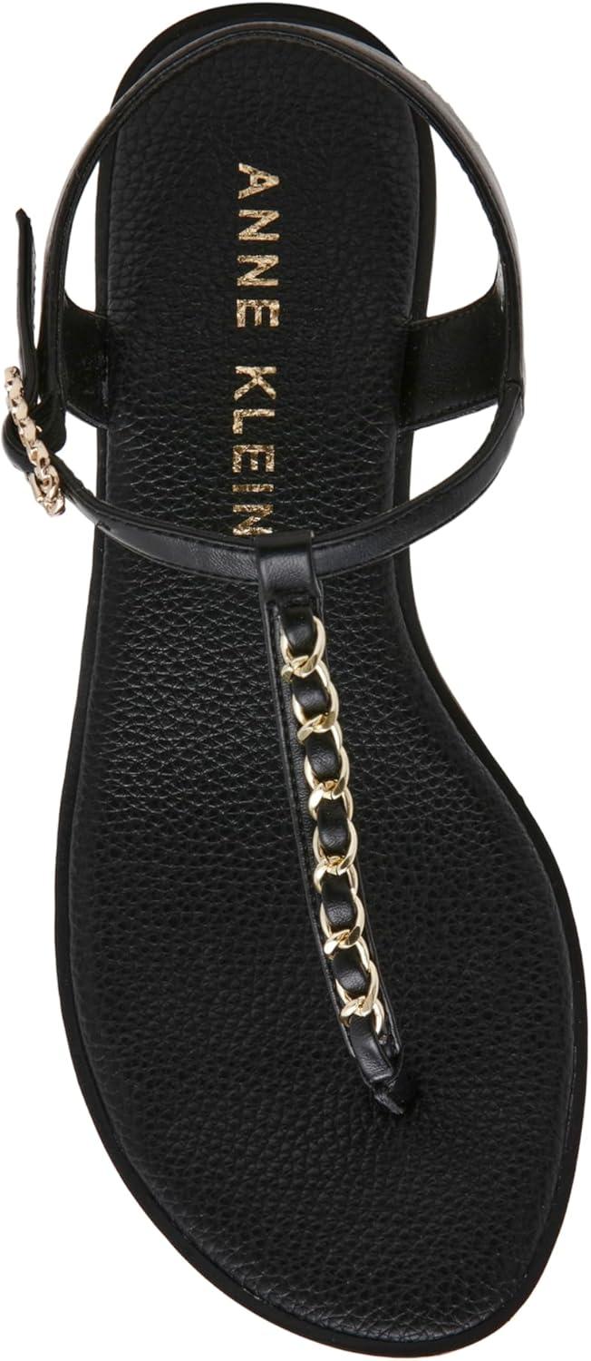 imageAnne Klein Womens Tessa Flat SandalBlack Smooth