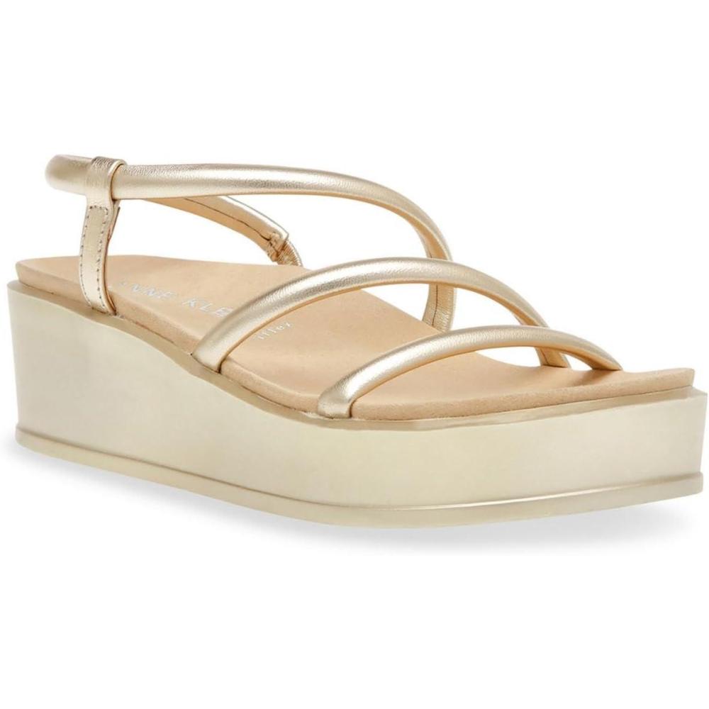 imageAnne Klein Womens Vie Wedge SandalPlatinum