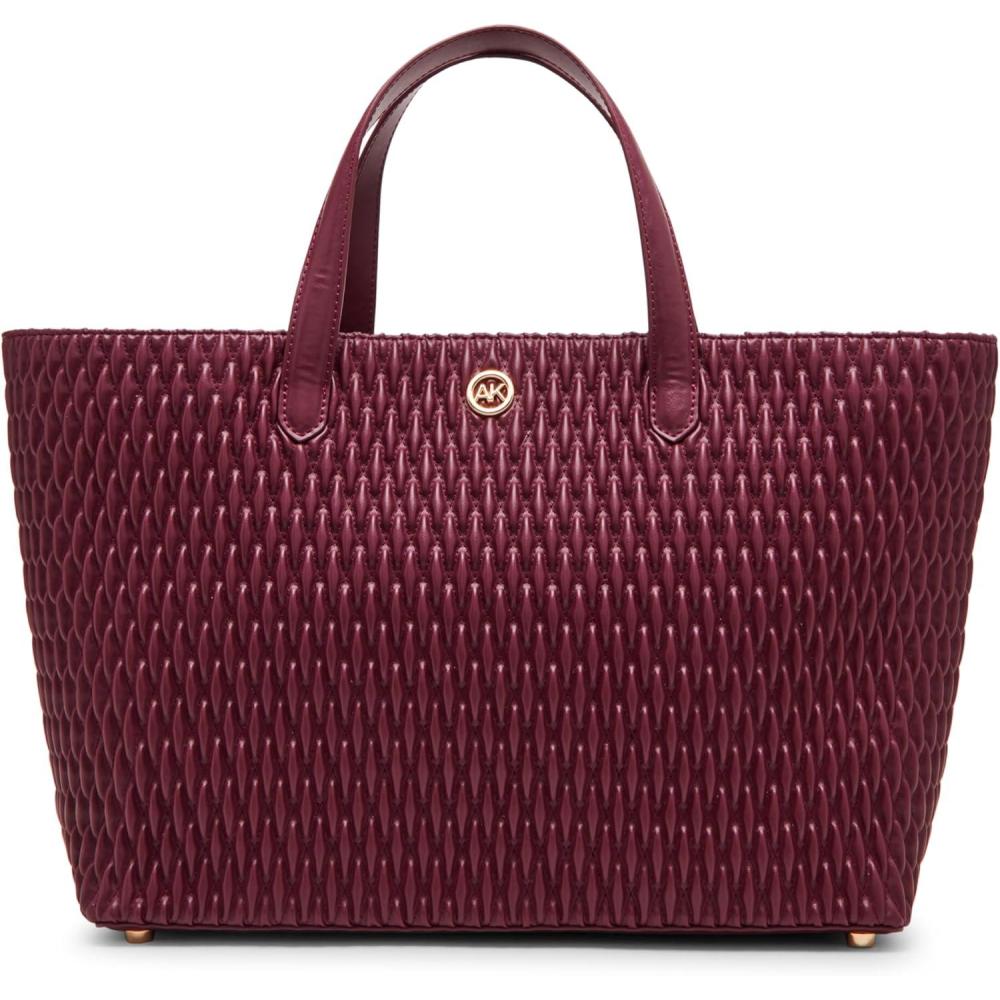 imageAnne Klein womens Anne Klein Large Ruched Top Handle Tote BagCherry Lacquer