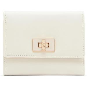 Anne Klein AK Medium Flap Wallet with Enamel Turn lock