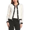 Anne Klein Tweed Framed Cardi