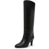 Anne Klein Women’s Arcadia Mid Calf Boot(Black Smooth)