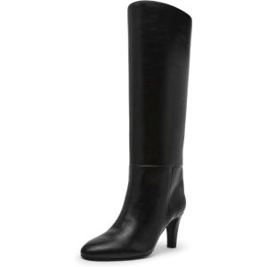 Anne Klein Women’s Arcadia Mid Calf Boot(Black Smooth)