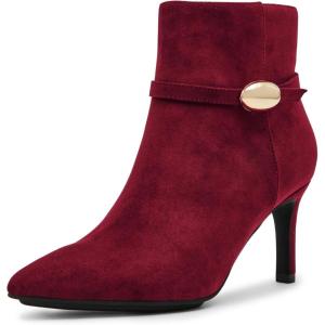 Anne Klein Women’s Margie Ankle Boot(Burgundy)