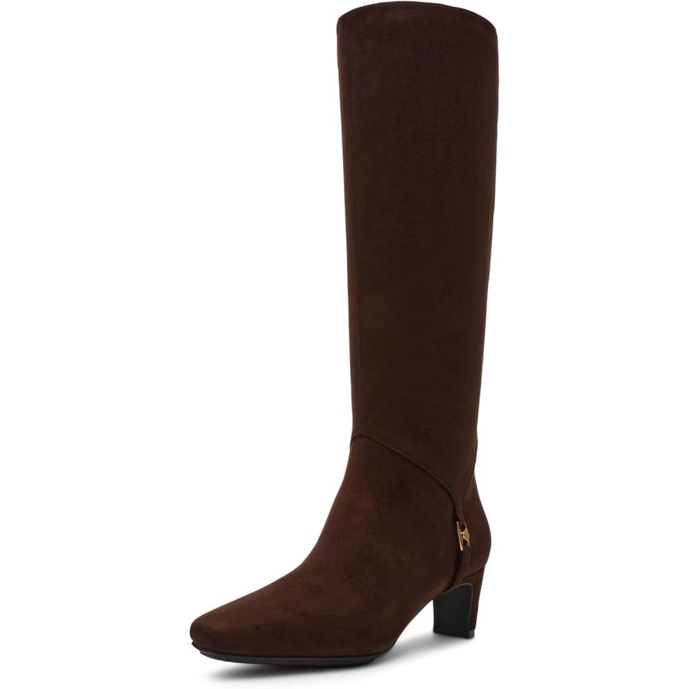 imageAnne Klein Womens Iverson Mid Calf BootDk Brown