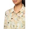 Anne Klein Womens Bttn Frt Ls Shirt W Removeable Tie(Soft Aloe Multi)