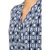Anne Klein Womens Printed Ity Sl Shirred Surplice Top(Anne Black Multi)