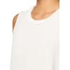 Anne Klein Women’s Sleeveless Scoop Neck Blouse(White Dove)