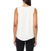 Anne Klein Women’s Sleeveless Scoop Neck Blouse(White Dove)